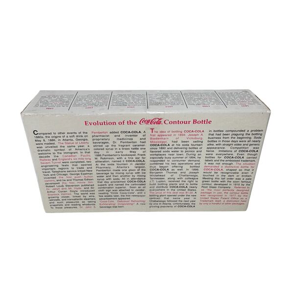 VTG Evolution of The Coca-Cola Contour Bottle 100th Anniversary Mini Set - Picture 3 of 9
